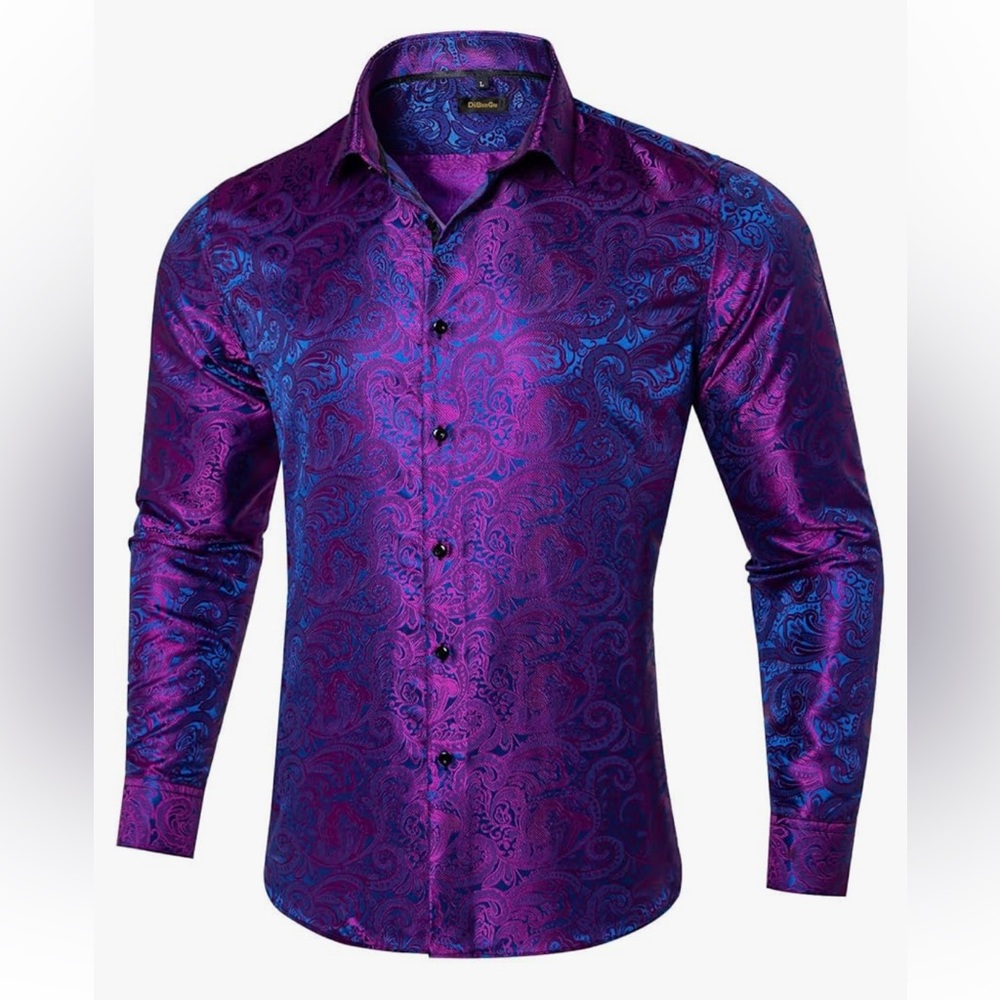 DiBanGu Mens Dress Shirt Size Medium